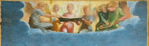 Detalle de Santa Cecilia rodeada por San Pablo, San Juan Evangelista, San Agustín y María Magdalena, c.1513 de Raffaello Sanzio Raphael